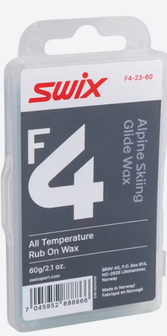 Swix F4 Glidewax Rub-on w/cork 60g 2026