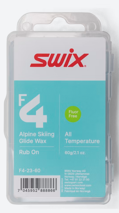Swix F4 Glidewax Rub-on w/cork 60g 2026