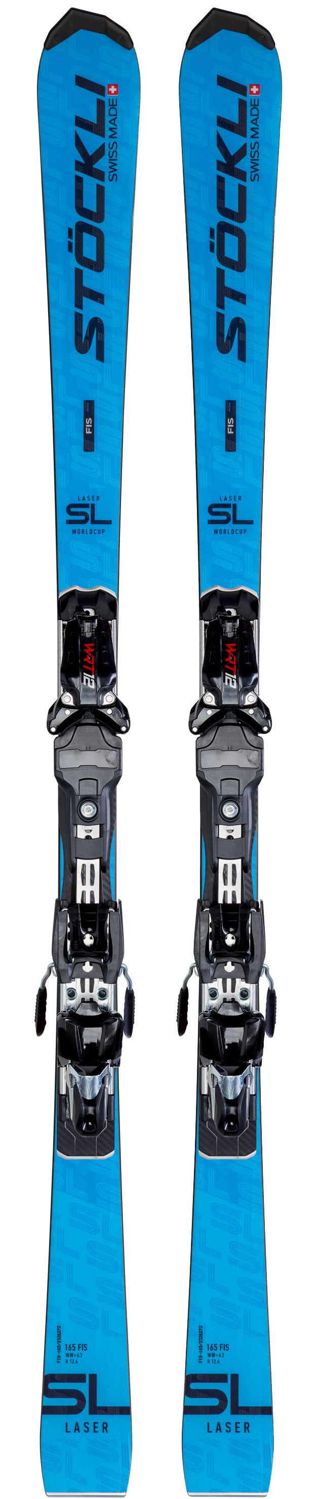 Stockli Laser SL JR FIS Skis 2024 w/WRT 12 bindings