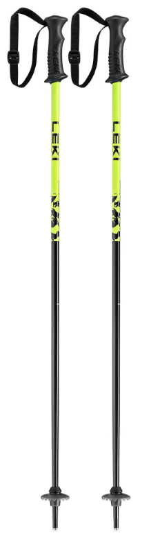 LEKI RIDER JR SKI POLES -BLK/YLW
