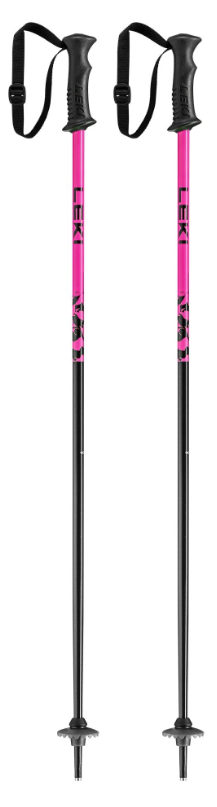 LEKI RIDER JR SKI POLES -BLK/PINK