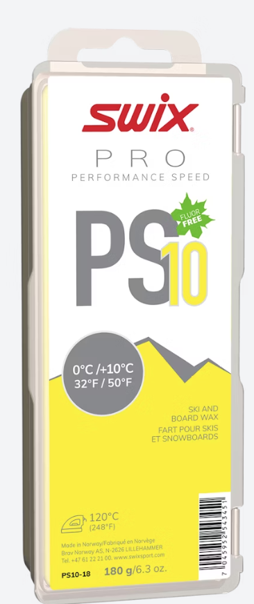 Swix PS10 Yellow, 0°C/+10°C, 180g 2026