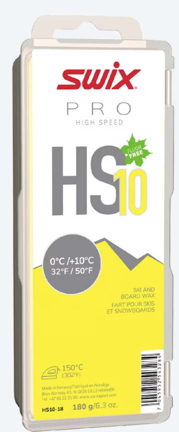 Swix HS10 Yellow, 0°C/+10°C, 180g 2026