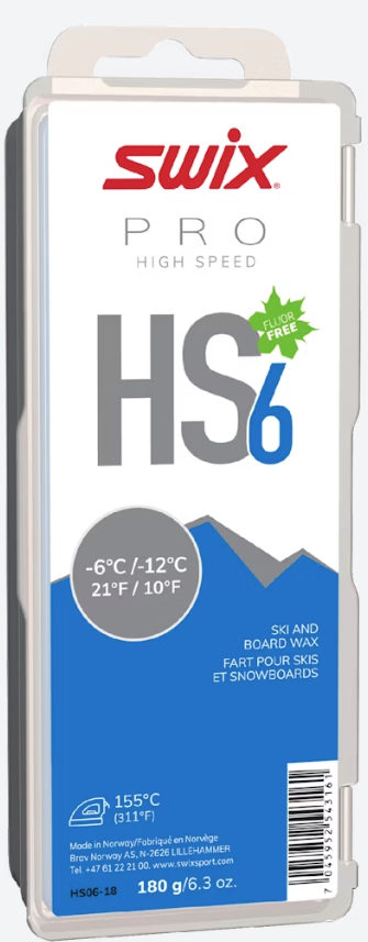 Swix HS6 Blue, -6°C/-12°C, 180g 2026