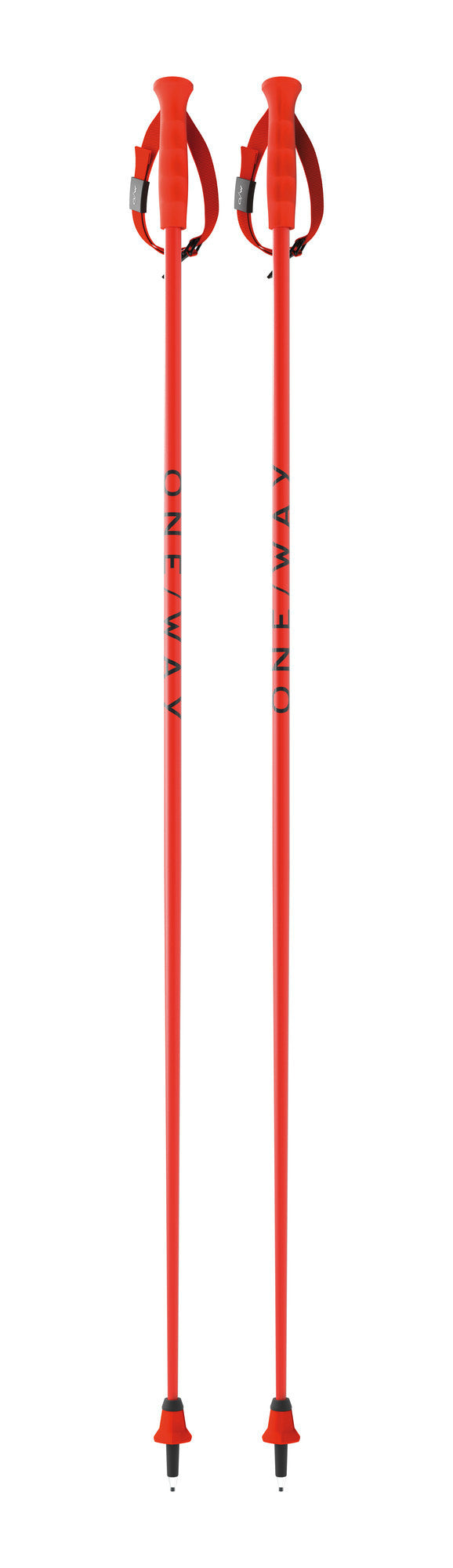One Way Ski Poles RD 16 GS PRO - straight (kit) -  grey / flame 2026