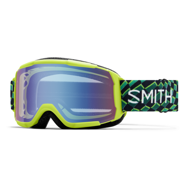 Smith Daredevil Electric Lime Left Turn | Blue Sensor Mirror 2026