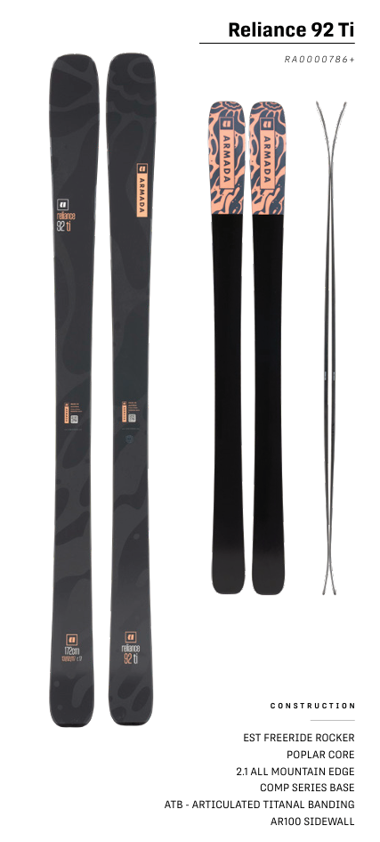 ARMADA RELIANCE 92 Ti 2026 - Ski Depot / RaceSkis.com