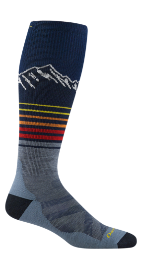 Darn Tough MEN'S STEEP LINES OVER-THE-CALF LIGHTWEIGHT CUSHION SNOW SOCKS 2027