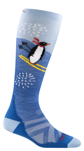 Darn Tough KIDS PENGUIN PEAK OVER-THE-CALF MIDWEIGHT CUSHION SNOW SOCKS 2027