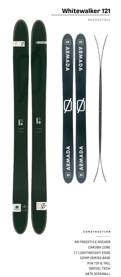 即発送 アルマダ ARMADA WHITEWALKER 121 shift Armada Whitewalker 121 Skis 2024 | Glacier Ski Shop