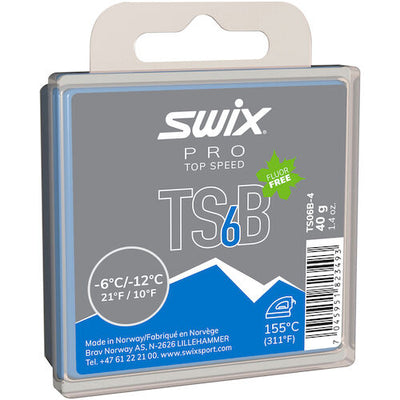 Swix Top Speed Black Ski Wax 40g